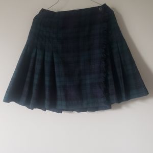 Vintage Wool Kilt Plaid Skirt
